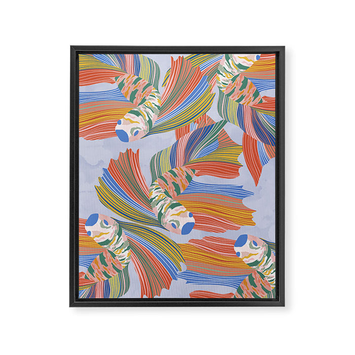 Colorful fishes Framed Canvas Print Gallery Image 1