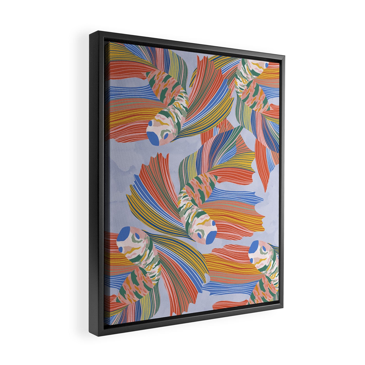 Colorful fishes Framed Canvas Print Gallery Image 2