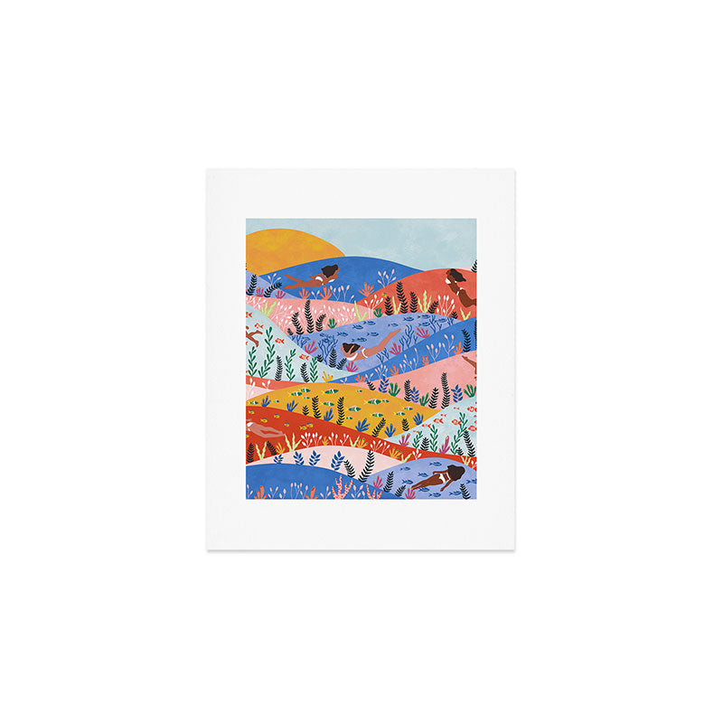 Colorful Ocean Dreamscape Art Print Gallery Image 1