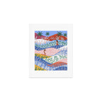 Colorful Tropical Surf Beach Landscape Art Print Gallery Image 1