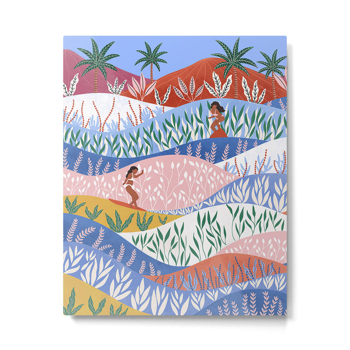 Colorful Tropical Surf Beach Landscape Metal Print Gallery Image 1