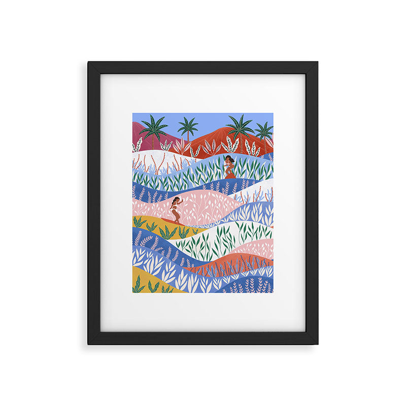Colorful Tropical Surf Beach Landscape Framed Art Print Gallery Image 5