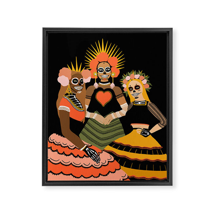 day of dead Framed Canvas Print Gallery Image 1
