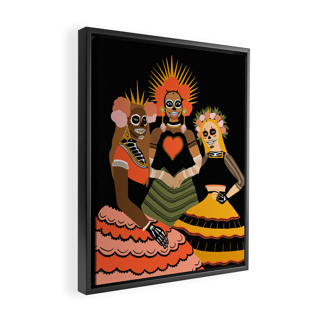day of dead Framed Canvas Print Gallery Image 2