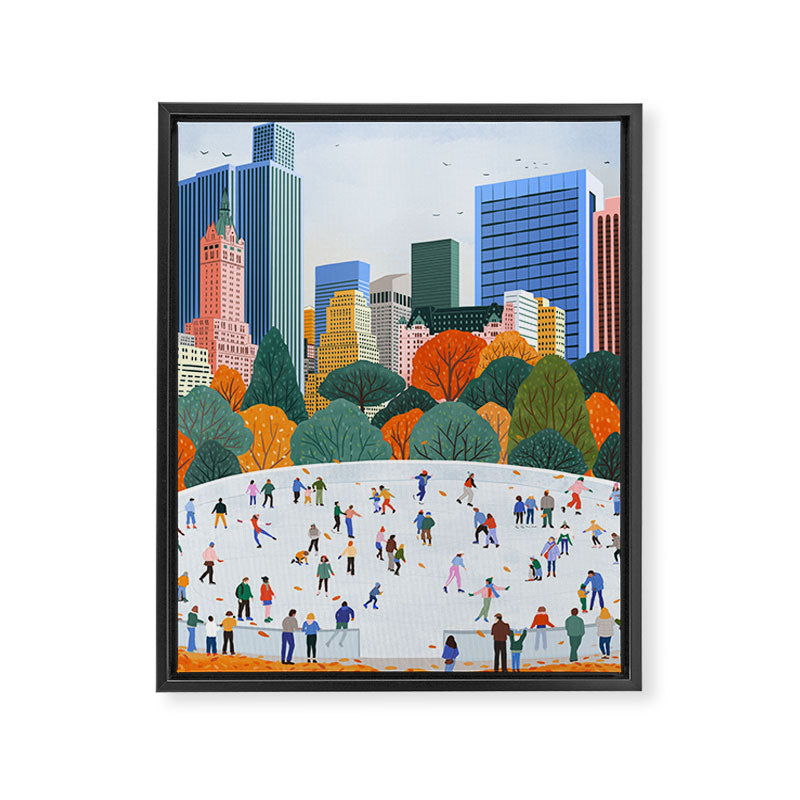 Fall in New York  Framed Canvas Print Gallery Image 6