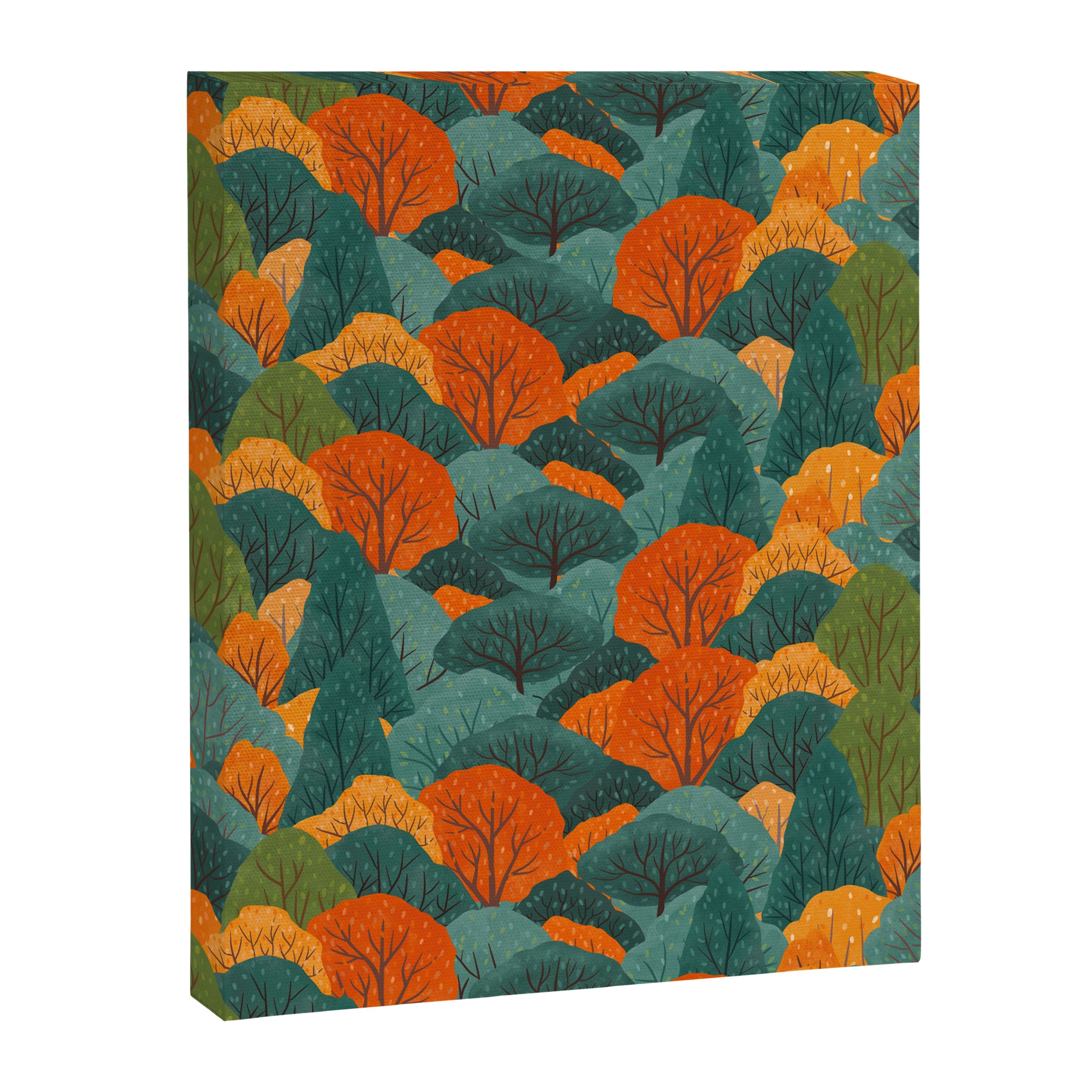 Fall Trees Pattern Canvas Print Gallery Image 6