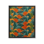 Fall Trees Pattern Framed Canvas Print Gallery Image 6