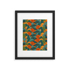 Fall Trees Pattern Framed Art Print Gallery Image 5