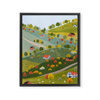 Fall villages Framed Canvas Print Gallery Image 6