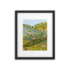Fall villages Framed Art Print Gallery Image 5