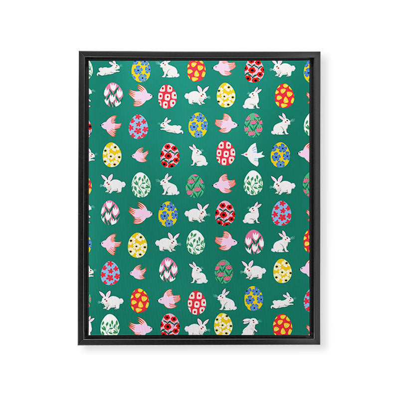Floral Easter Garden Framed Canvas Print Gallery Image 8