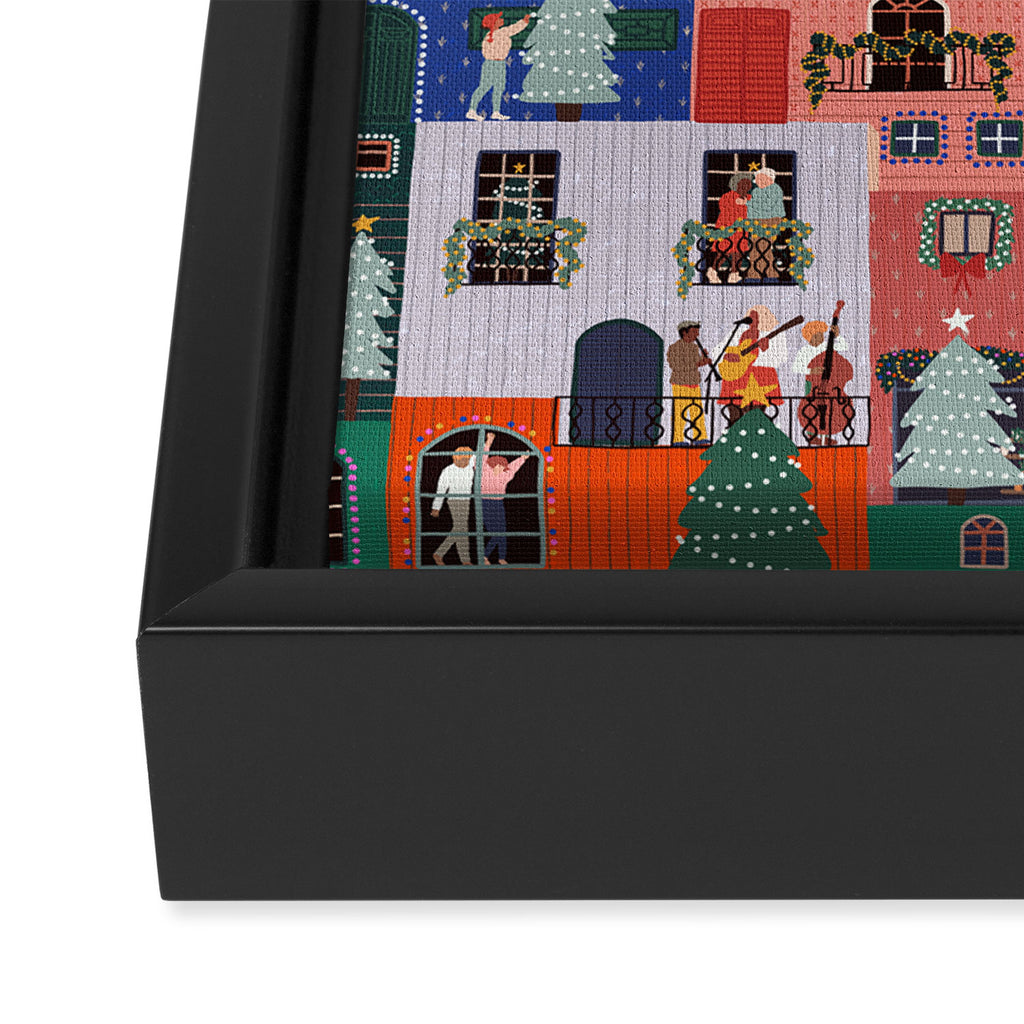 Happy Holidays Framed Canvas Print Gallery Image 3