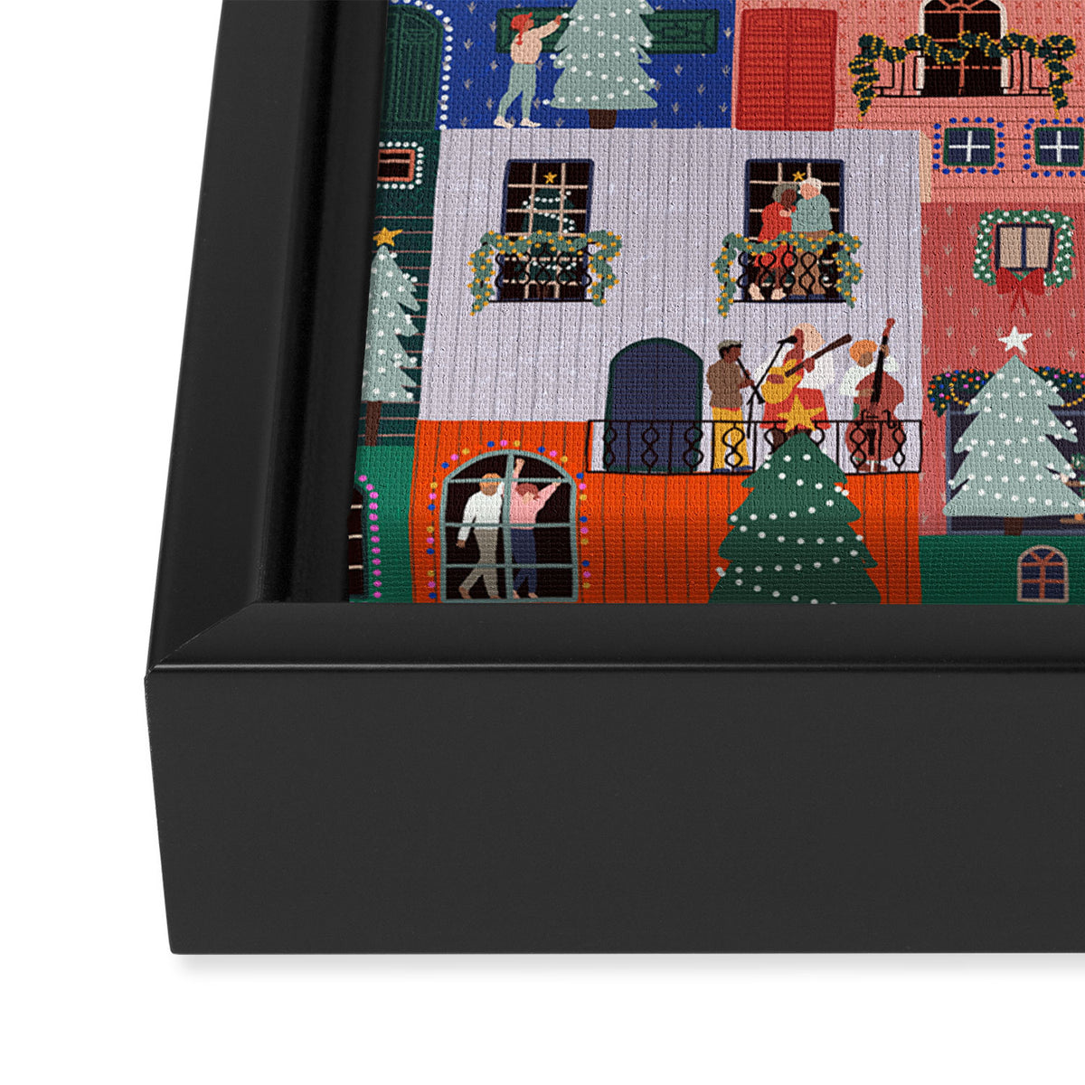 Happy Holidays Framed Canvas Print Gallery Image 3