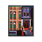 Haunted house - Halloween  Framed Canvas Print Gallery Image 6