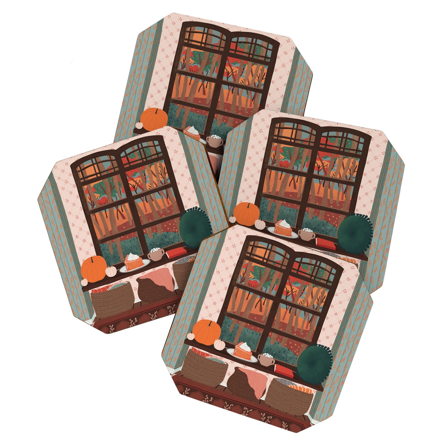 hello autumn I love you Coaster Gallery Image 1