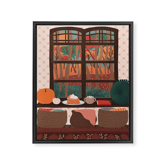 hello autumn I love you Framed Canvas Print Gallery Image 1