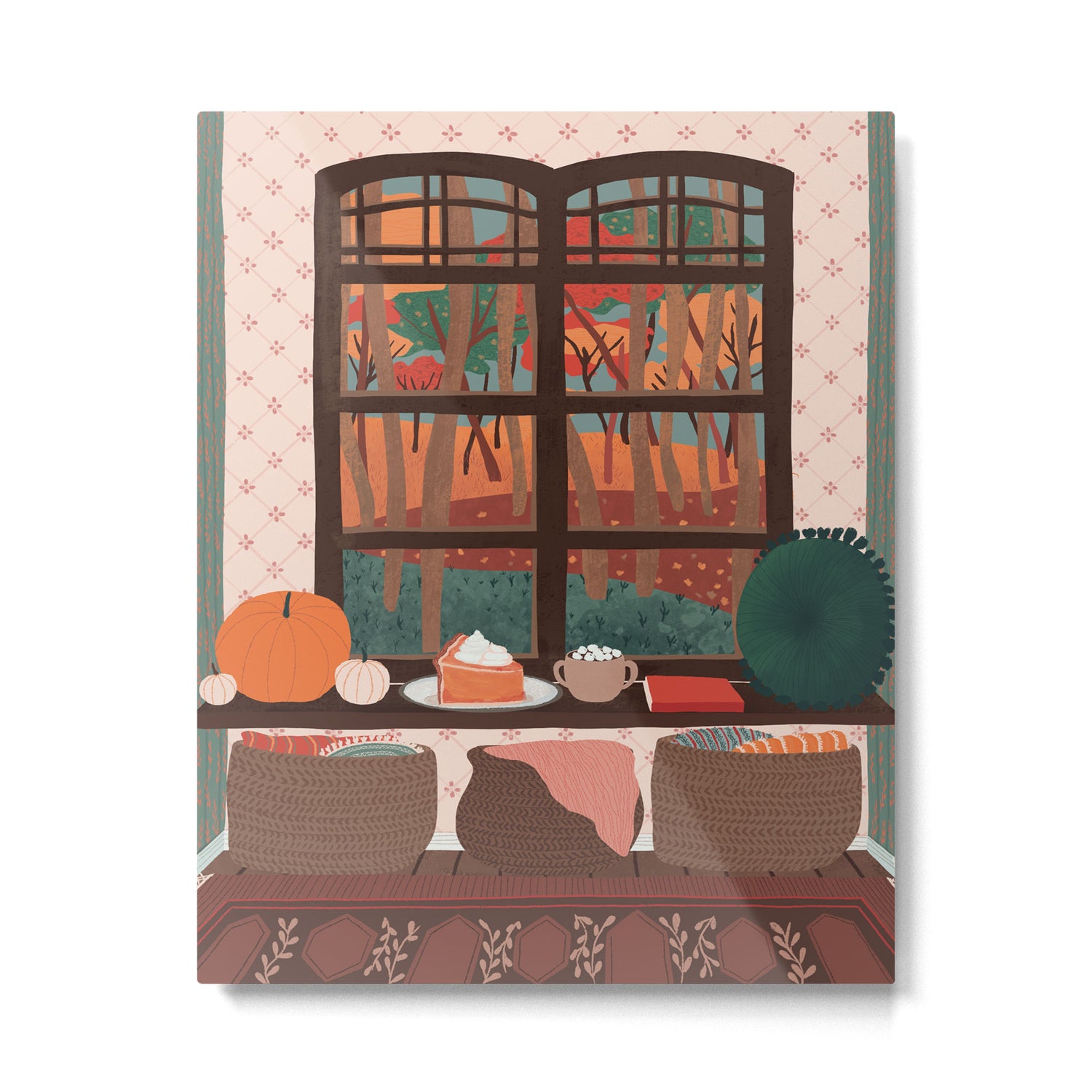 hello autumn I love you Metal Print Gallery Image 6