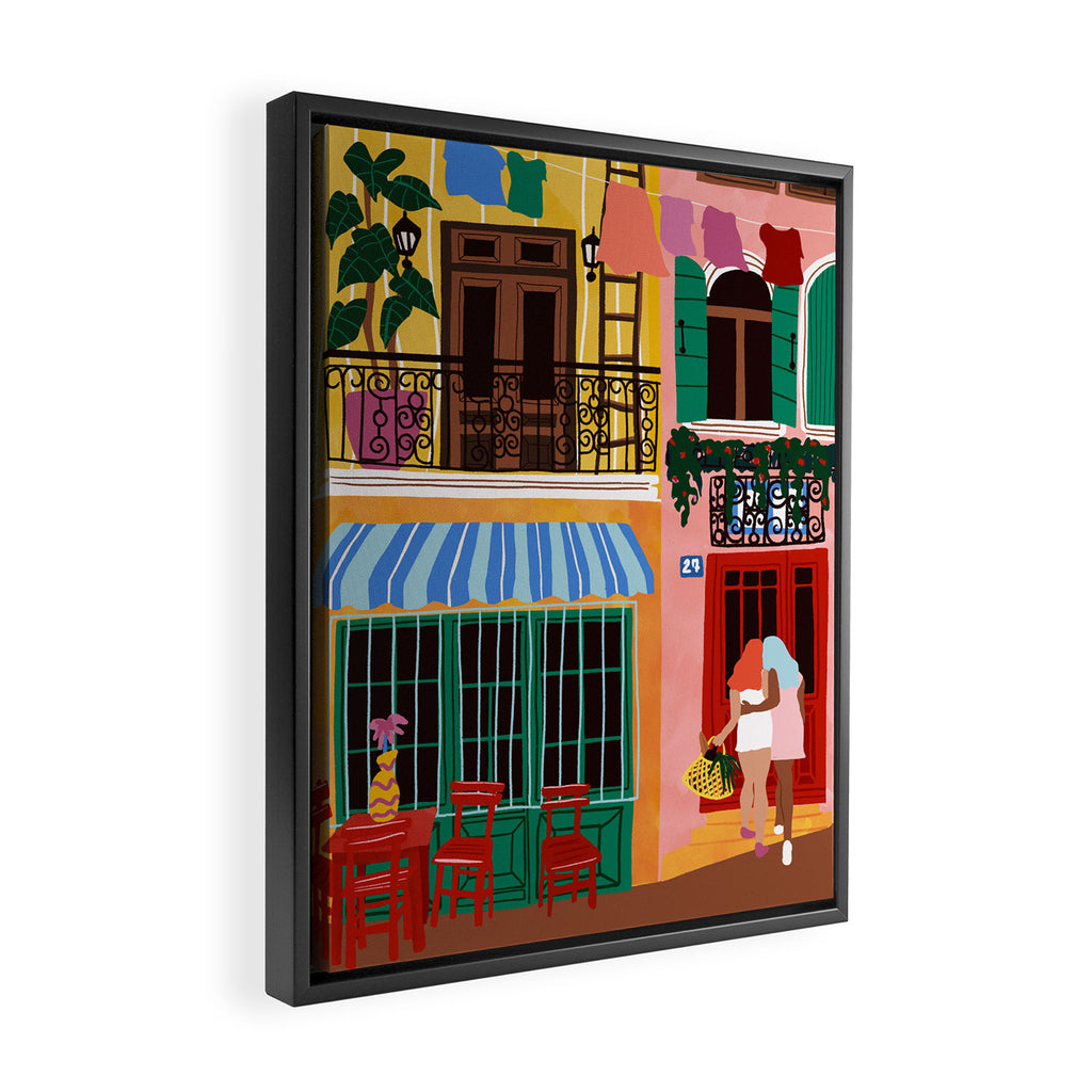 I wanna hold your hand Framed Canvas Print Gallery Image 2