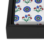 Iznik Motif  Framed Canvas Print Gallery Image 3