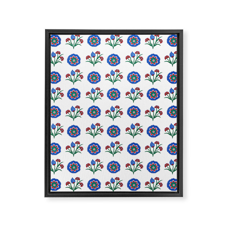 Iznik Motif  Framed Canvas Print Gallery Image 8