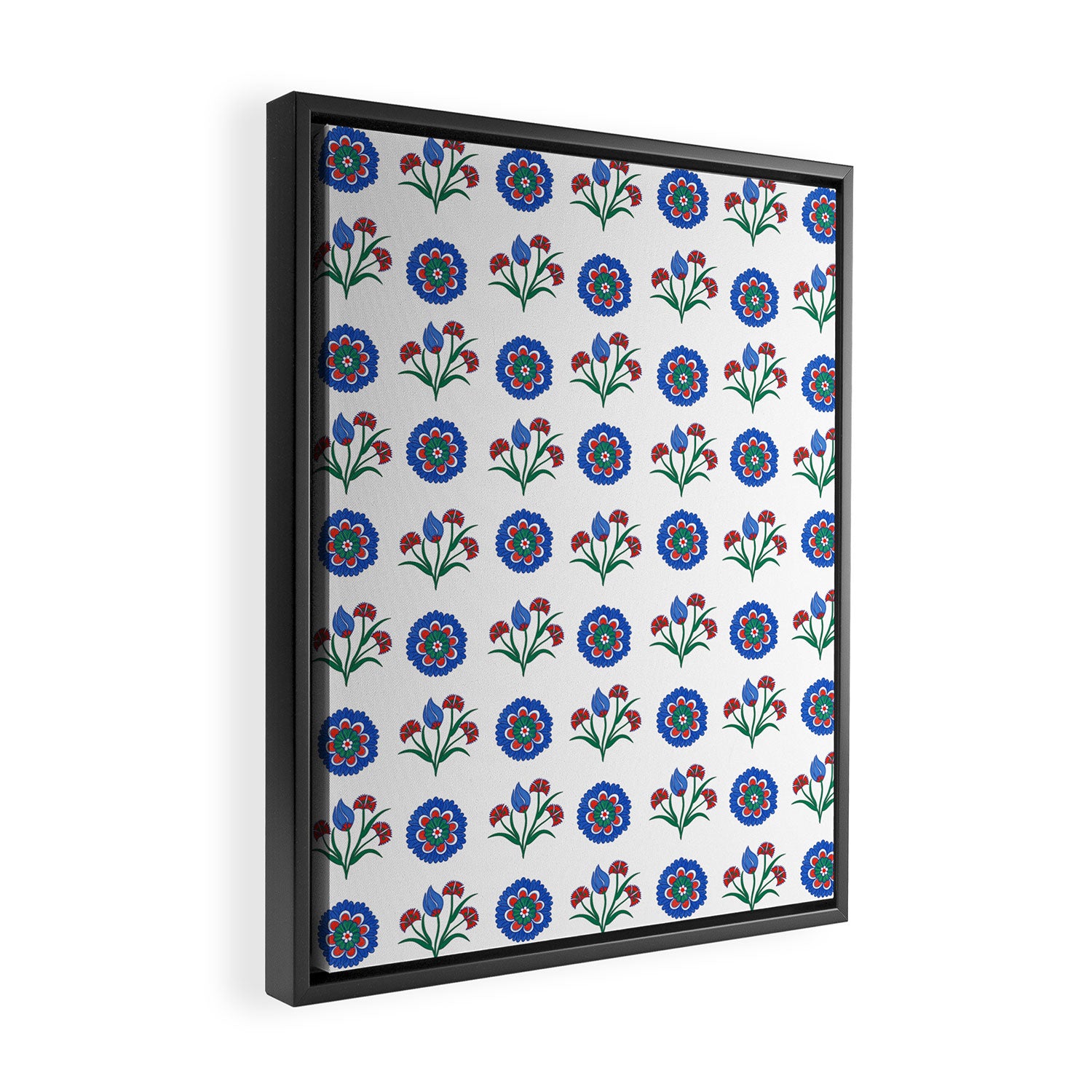 Iznik Motif  Framed Canvas Print Gallery Image 2