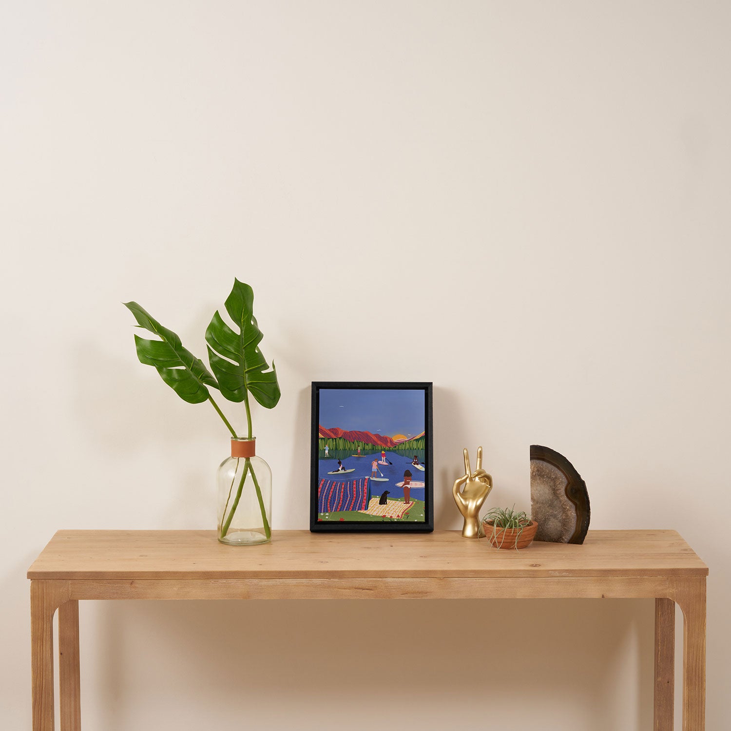 Lake Framed Canvas Print Gallery Image 4