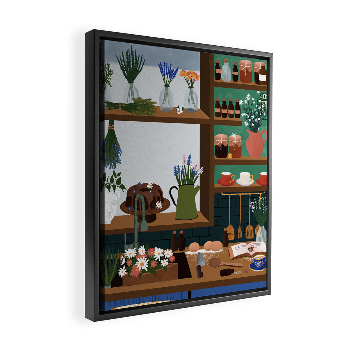 magic of herbs Framed Canvas Print Gallery Image 2