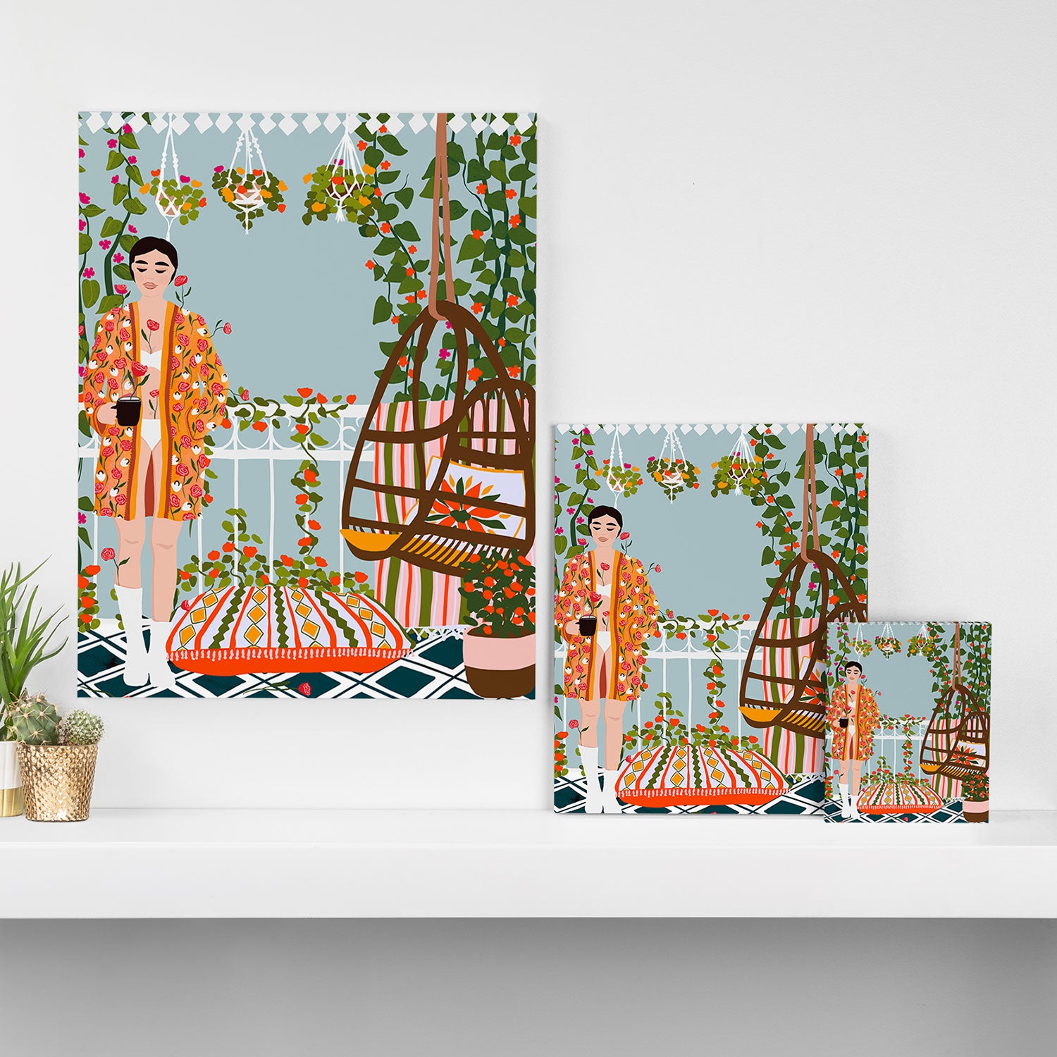 morning coffee Canvas Print Gallery Image 3