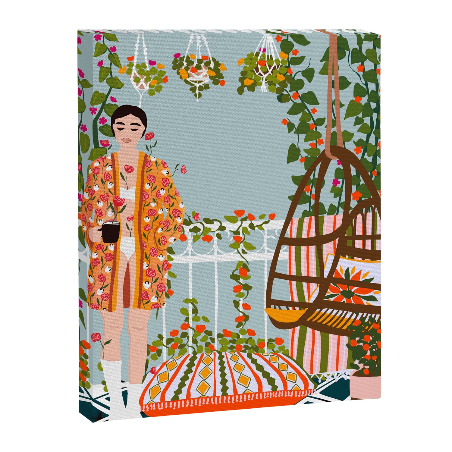 morning coffee Canvas Print Gallery Image 3