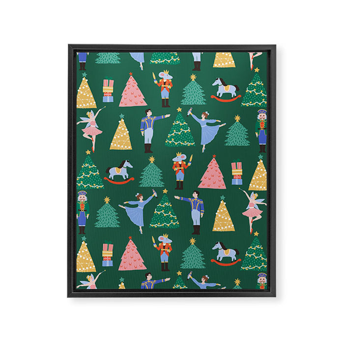 Nutcracker Pattern Framed Canvas Print Gallery Image 1