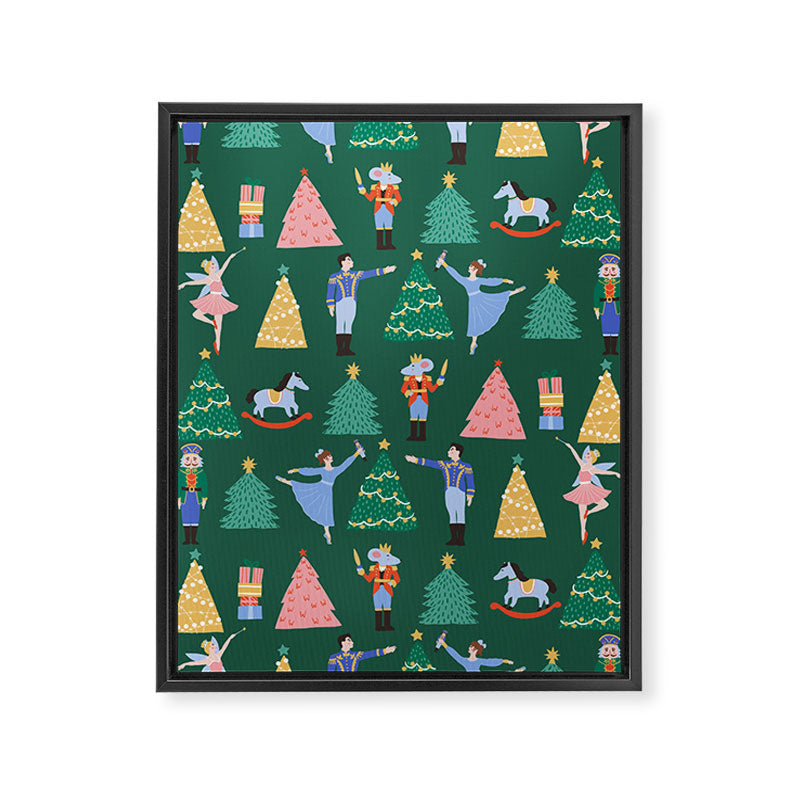 Nutcracker Pattern Framed Canvas Print Gallery Image 6