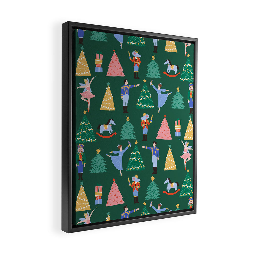 Nutcracker Pattern Framed Canvas Print Gallery Image 2