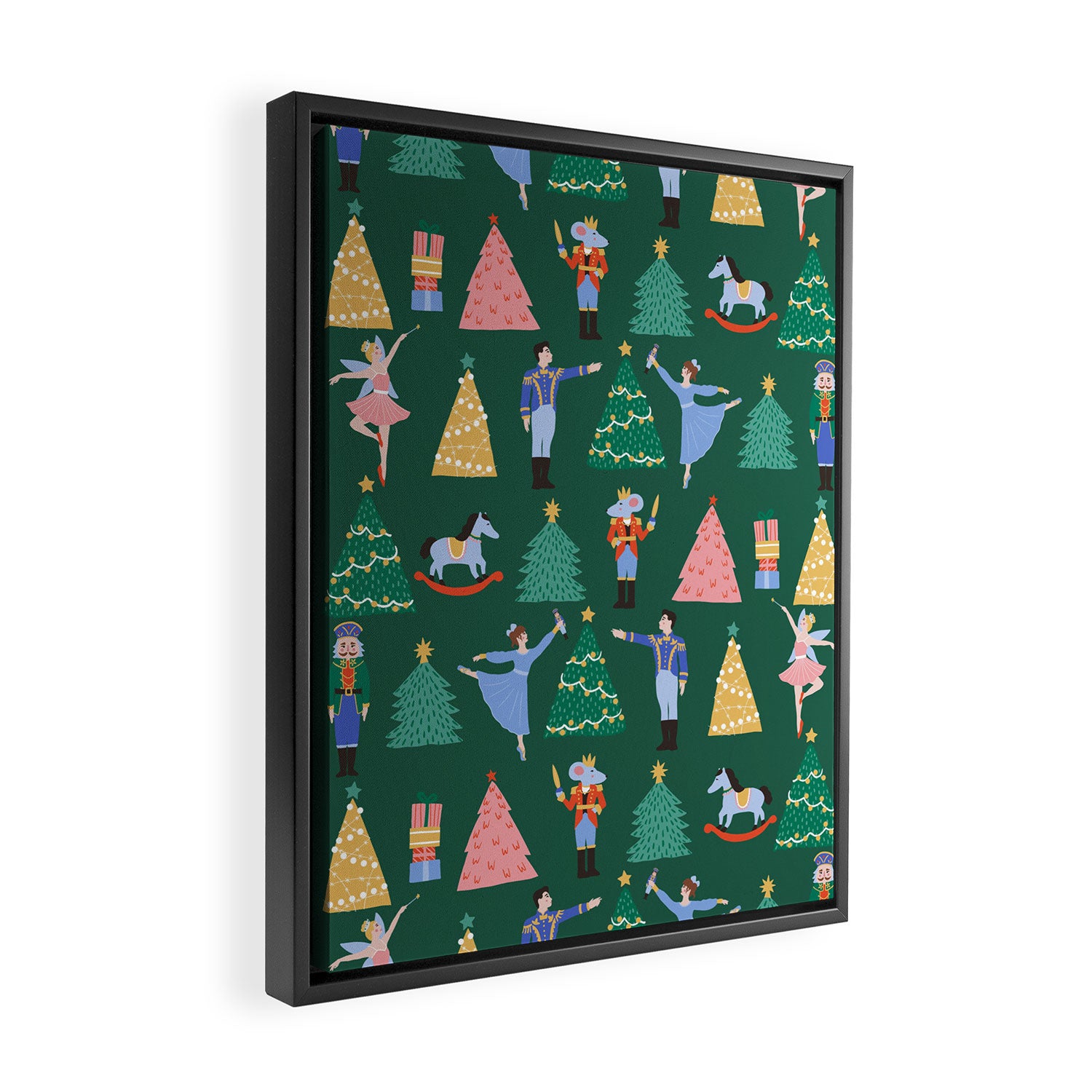 Nutcracker Pattern Framed Canvas Print Gallery Image 2