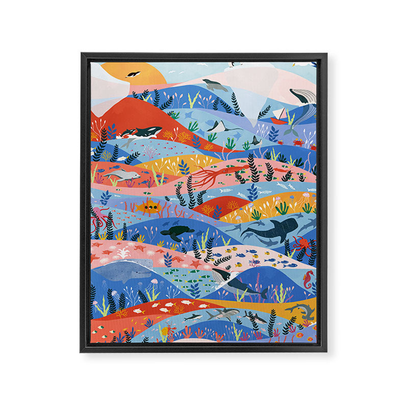 oceans Framed Canvas Print Gallery Image 6