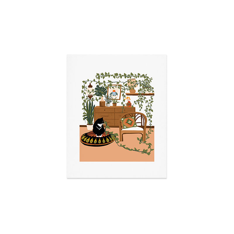 plant lady is the new cat lady Art Print Gallery Image 1