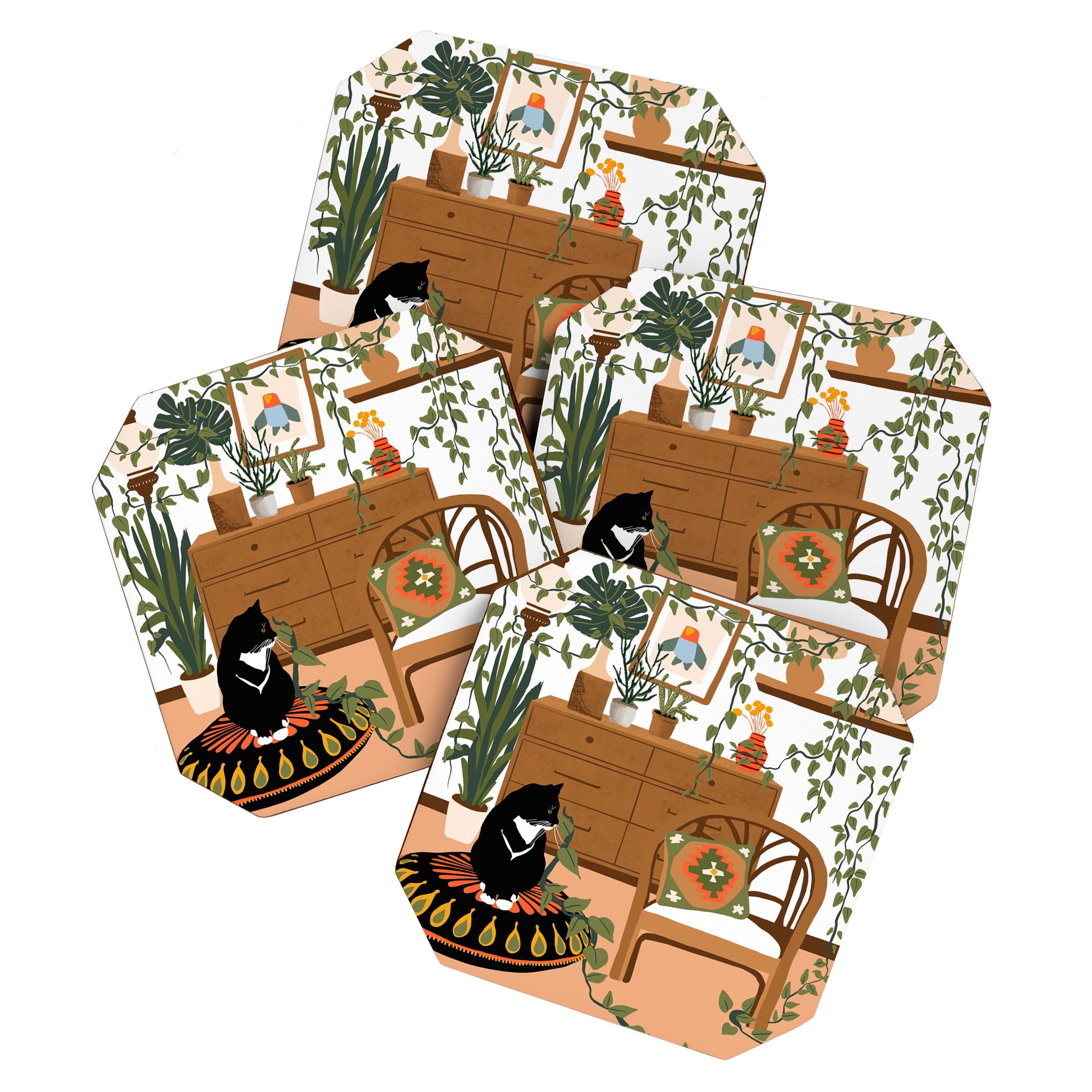 plant lady is the new cat lady Coaster Gallery Image 1