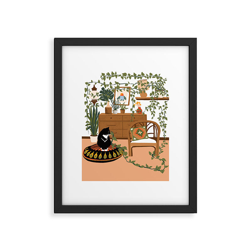 plant lady is the new cat lady Framed Art Print Gallery Image 5