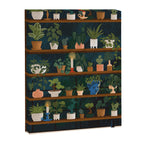 Plant Shelves Rainy Night Canvas Print Gallery Image 6