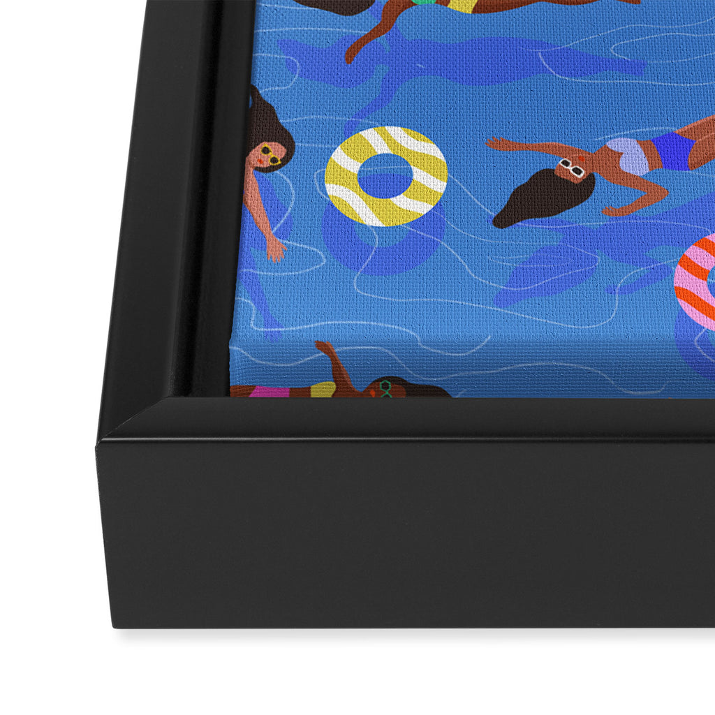 Pool Framed Canvas Print Gallery Image 3