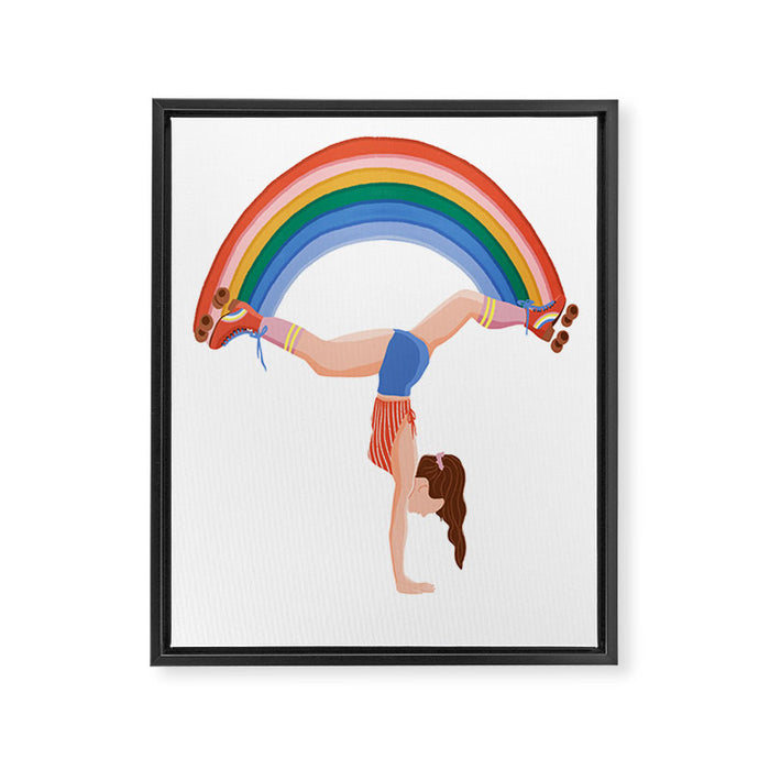 Rainbow Framed Canvas Print Gallery Image 1