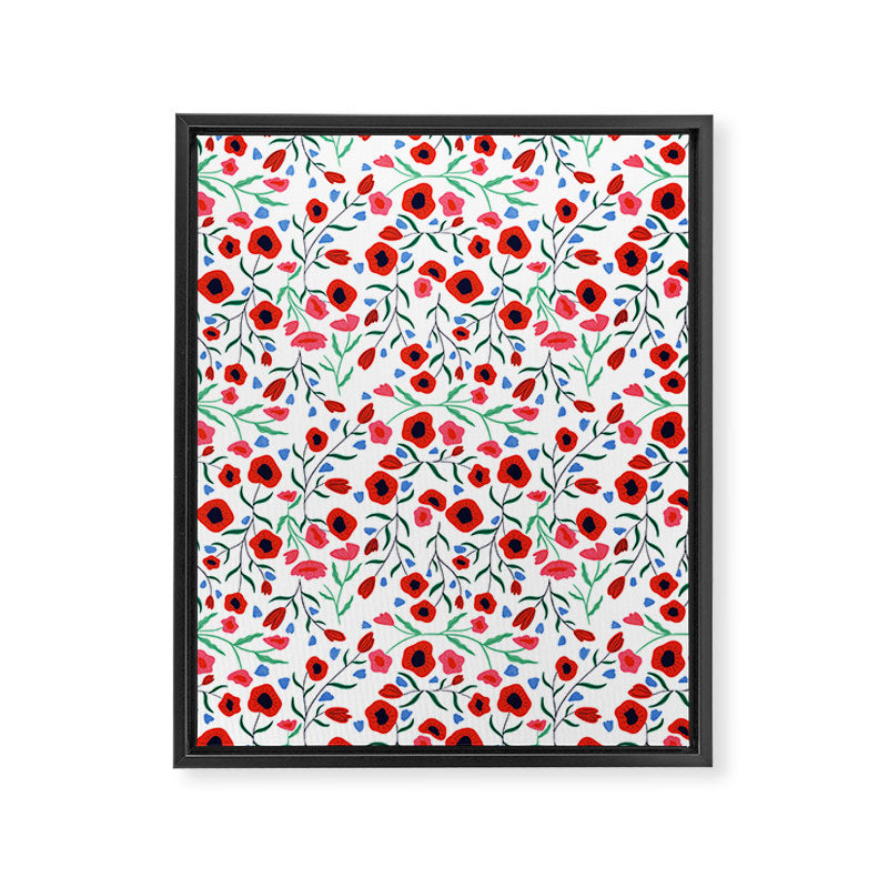 Red Poppy Framed Canvas Print Gallery Image 8