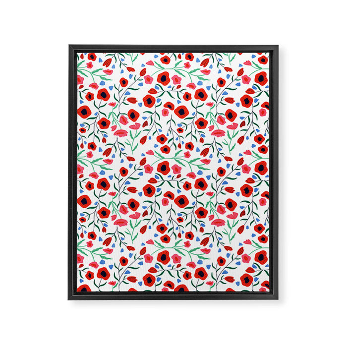 Red Poppy Framed Canvas Print Gallery Image 1