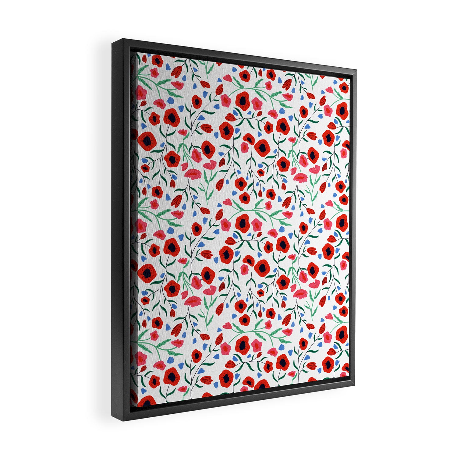 Red Poppy Framed Canvas Print Gallery Image 2