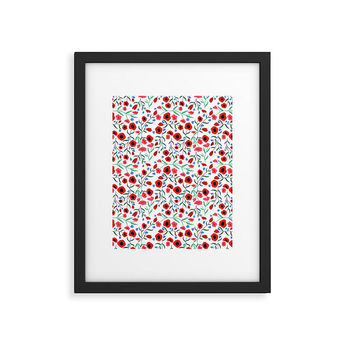 Red Poppy Framed Art Print Gallery Image 1