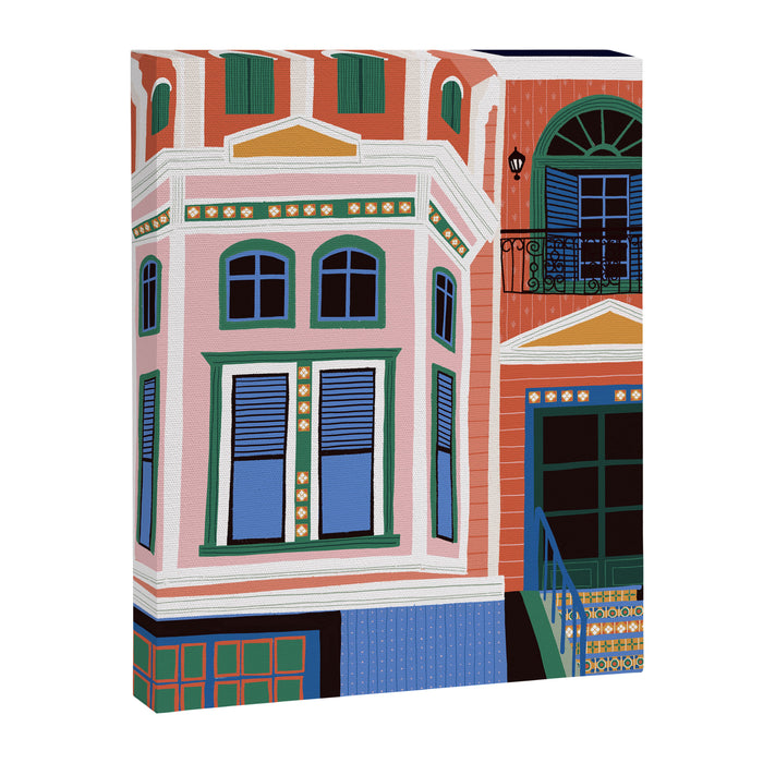 San Francisco victorian house Canvas Print Gallery Image 1
