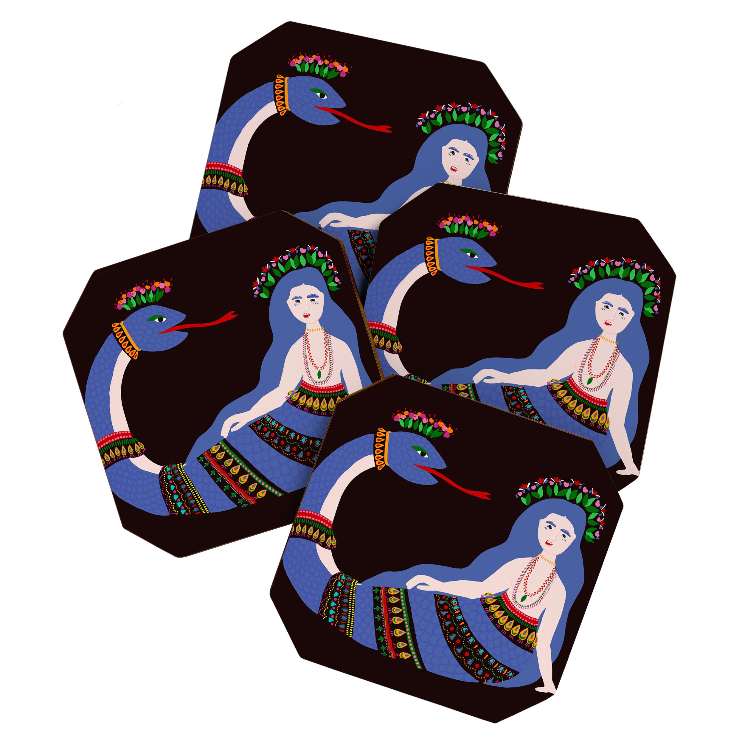 Shahmaran, half woman half snake Coaster Gallery Image 1