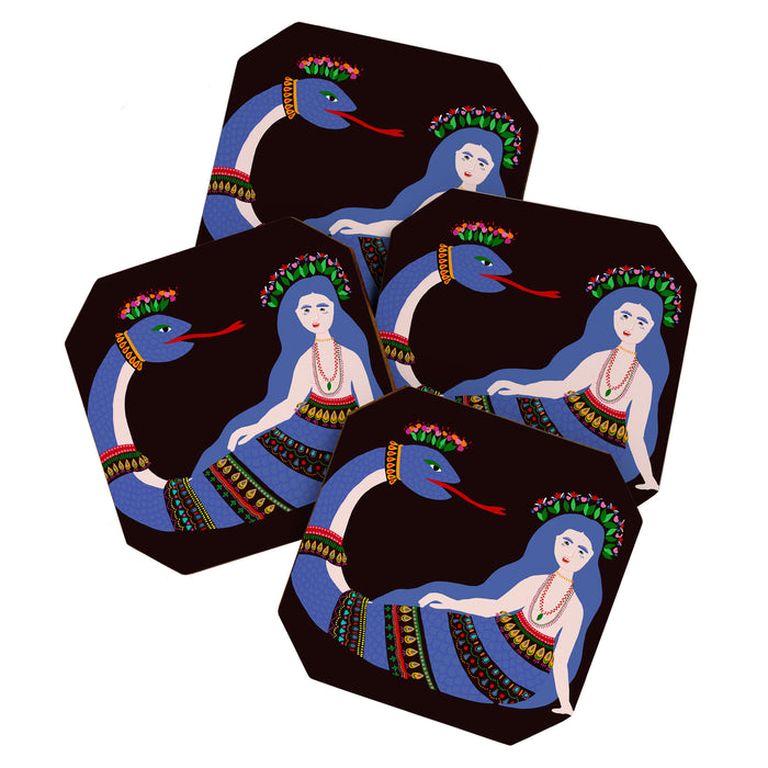 Shahmaran, half woman half snake Coaster Gallery Image 1