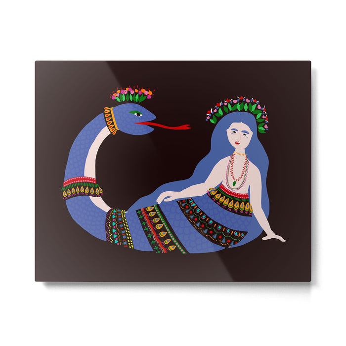 Shahmaran, half woman half snake Metal Print Gallery Image 1