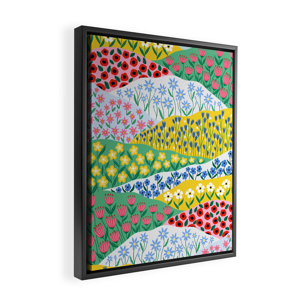 Spring Fields Framed Canvas Print Gallery Image 2