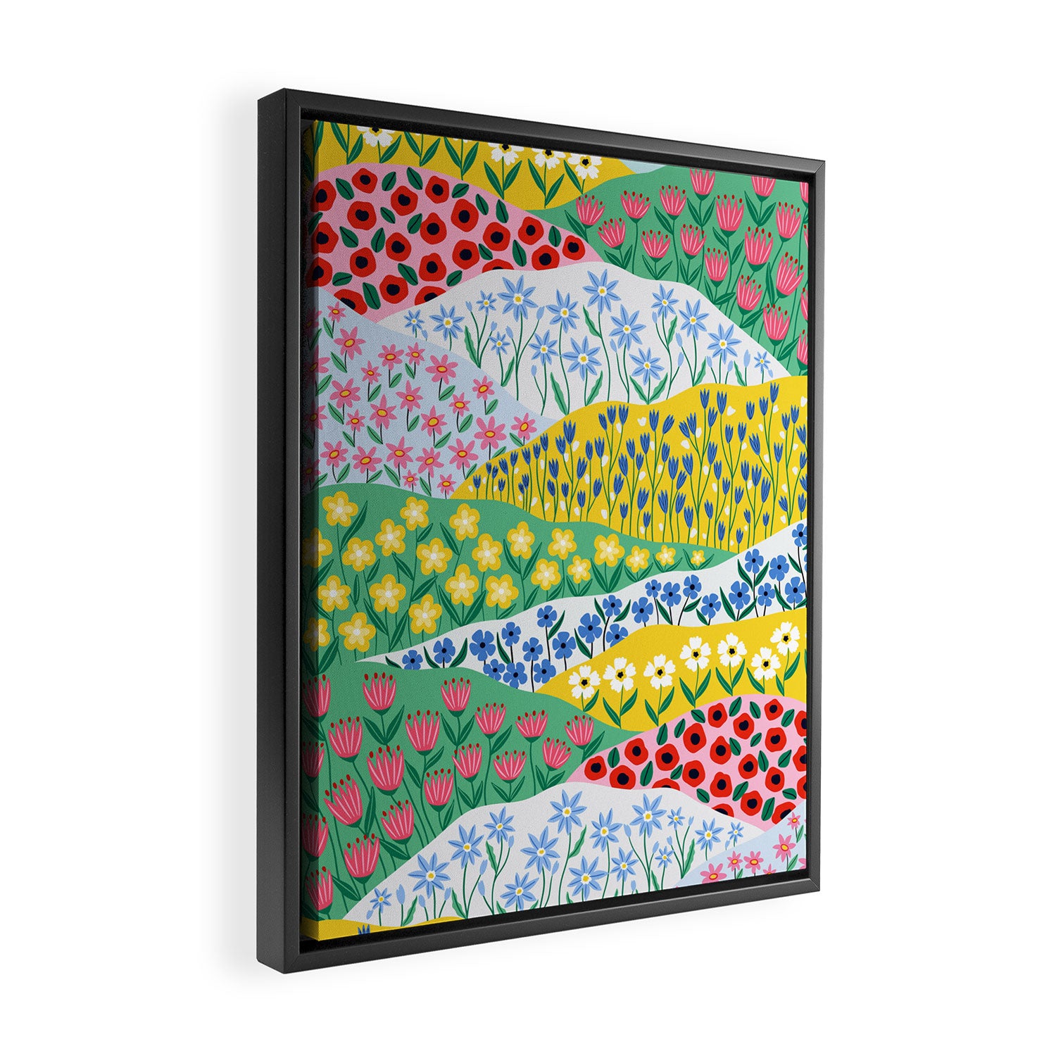 Spring Fields Framed Canvas Print Gallery Image 2